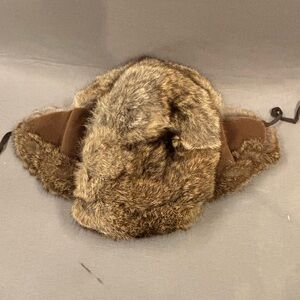 L.L. Bean Faux Fur Winter Hat in Brown trapper hat winter cozy Vermont